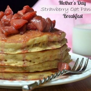 Strawberry-Topped-Oat-Pancakes 4ed willcookforsmiles.com