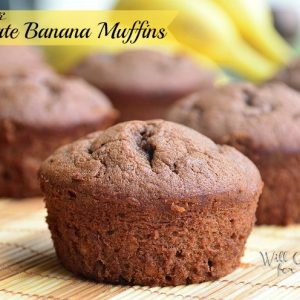 Dark-Chocolate-Banana-Muffins 1 willcookforsmiles.com