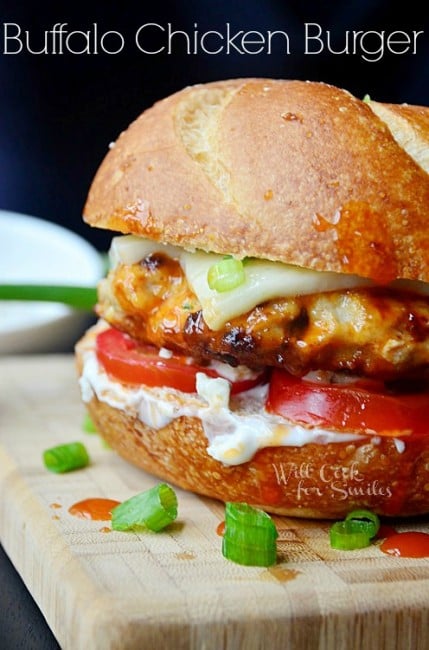 Buffalo-Chicken-Burger willcookforsmiles.com