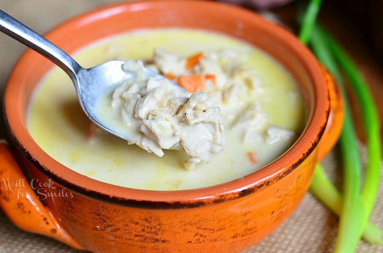Chicken Bisque Soup 3 © willcookforsmiles.com #soup #chicken #bisque