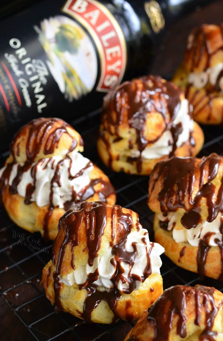 Baileys Cream Puffs. from willcookforsmiles.com