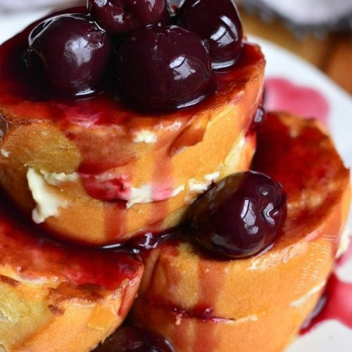 Cherry Cheesecake Stuffed French Toast Will Cook For Smiles