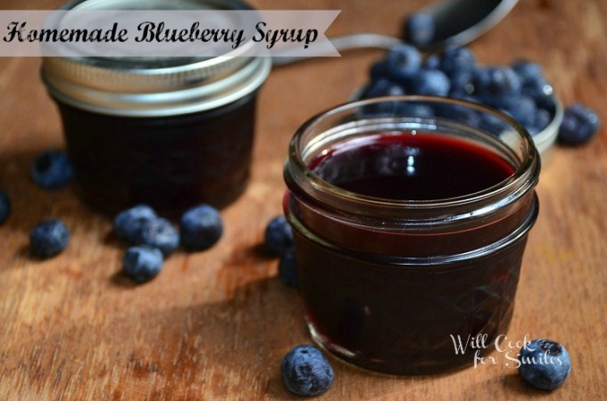 Homemade Blueberry Syrup - Will Cook For Smiles
