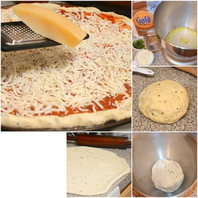 Homemade Parmesan Basil Pizza Dough - Will Cook For Smiles