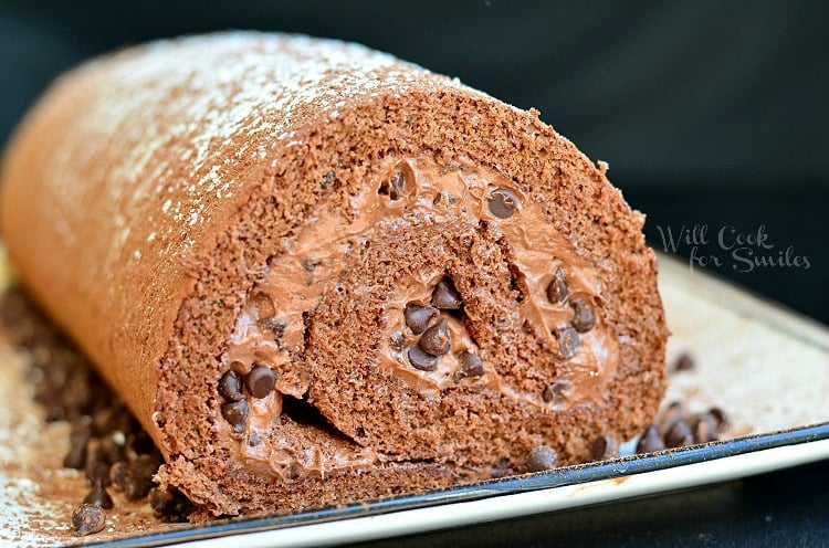 Death by Chocolate Roll Cake ~Sweet & Savory