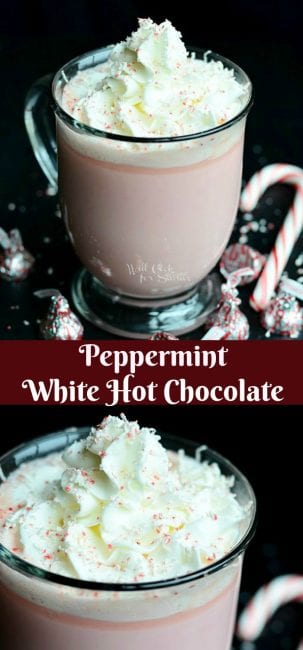 Peppermint White Hot Chocolate - Will Cook For Smiles