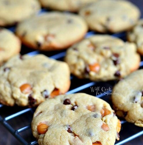 https://www.willcookforsmiles.com/wp-content/uploads/2013/12/Sumbitches-Peanut-Butter-Chocolate-Caramel-Cookies-1-from-willcookforsmiles.com-cookies-1-496x500.jpg