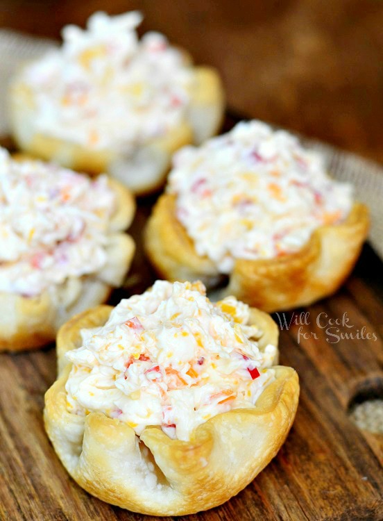 Sweet Pepper Garlic & Cheese Cups 1 from willcookforsmiles.com for kleinworthco.com