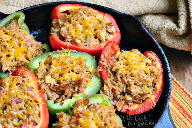 Chicken Fajita Stuffed Peppers Will Cook For Smiles