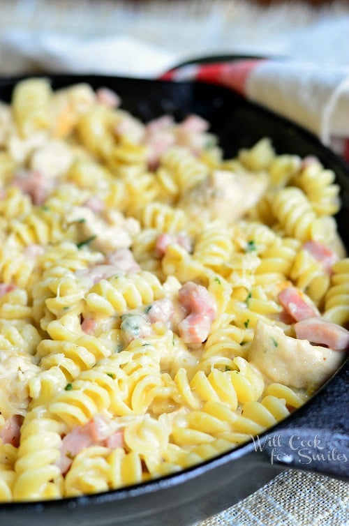 Chicken Cordon Bleu Pasta Dish - Will Cook For Smiles