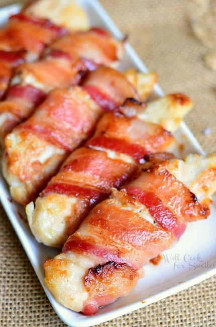 Bacon Wrapped Chicken Strips - Will Cook For Smiles