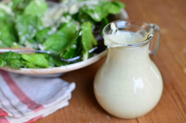 Light Caesar Dressing Recipe {No Egg} - Will Cook For Smiles