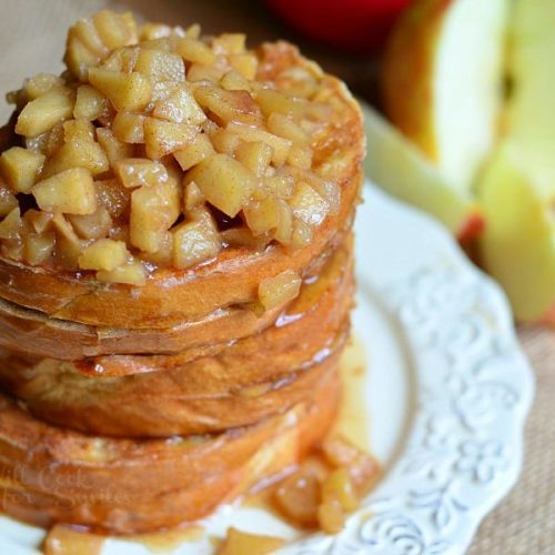 Apple Stuffed French Toast Waffles - Serendipity And Spice