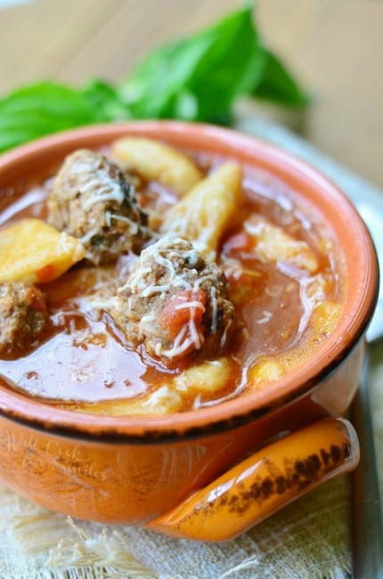 Spicy Meatball & Gnocchi Soup - Will Cook For Smiles