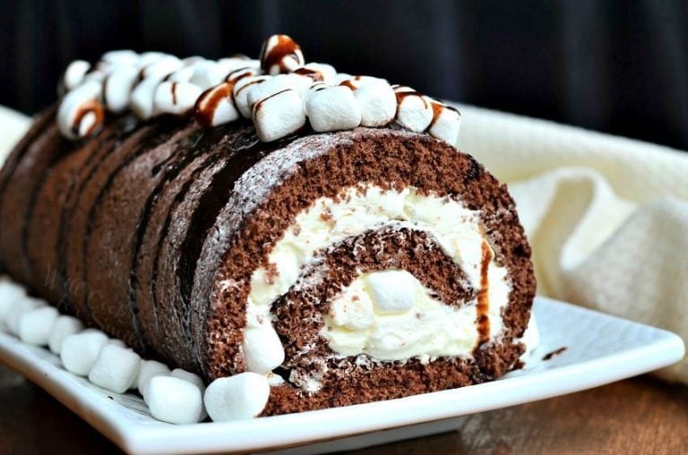 Hot Chocolate Cake Roll - Will Cook For Smiles