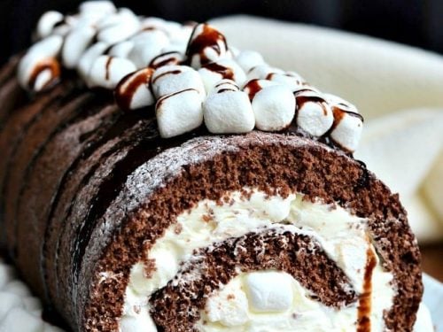 Easy Chocolate Rolls with Hot Chocolate Sauce - Sweetly Cakes