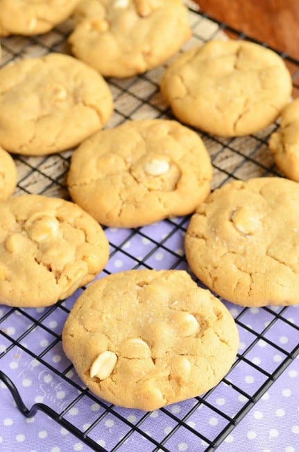 Sweet and Salty White Chocolate Chip Peanut Butter Cookies - Will Cook ...