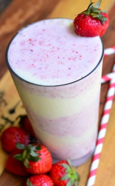 Strawberry Shortcake Milkshake - Will Cook For Smiles