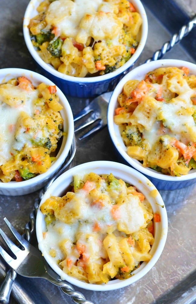 Individual Veggie Loaded Mac and Cheese Cups - Will Cook For Smiles