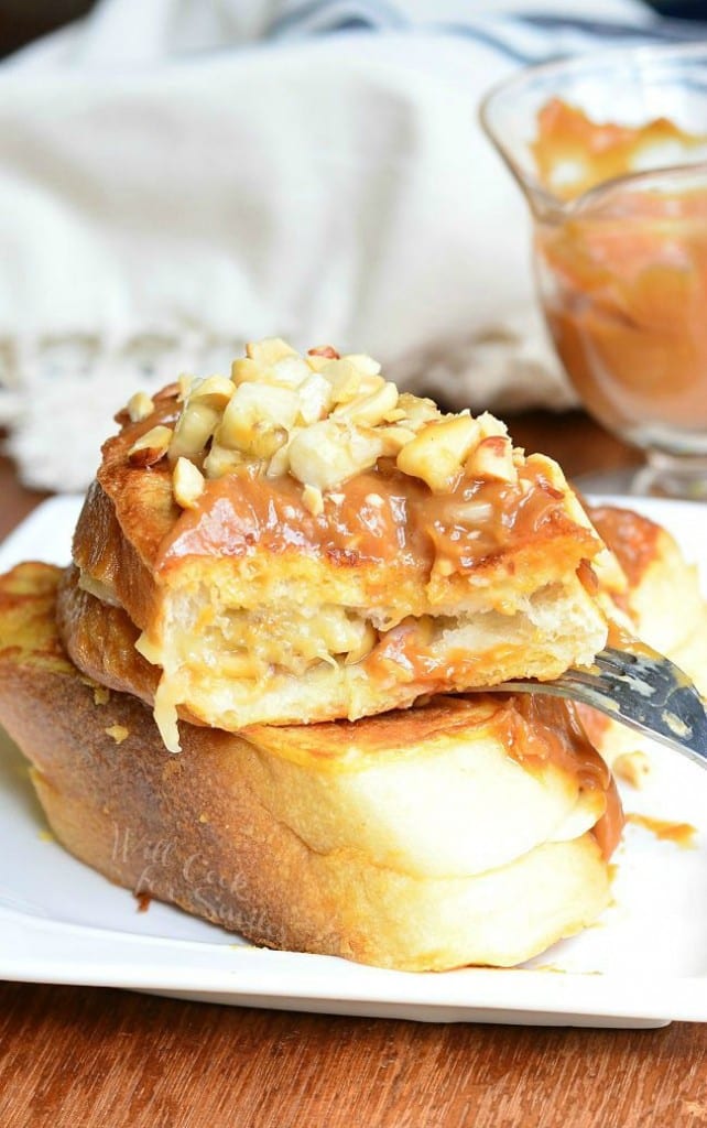 Peanut Butter Banana Stuffed French Toast - Will Cook For Smiles