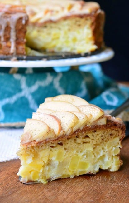 Cinnamon Glazed Apple Cake - Will Cook For Smiles