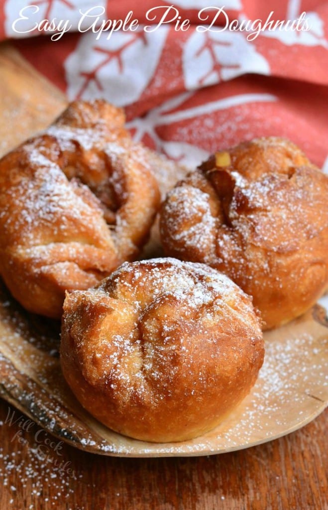 Easy Apple Pie Doughnuts - Will Cook For Smiles