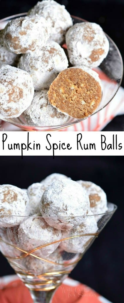 Pumpkin Spice Rum Balls - Will Cook For Smiles