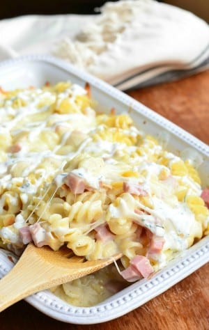 Creamy Chicken Cordon Bleu Casserole - Will Cook For Smiles