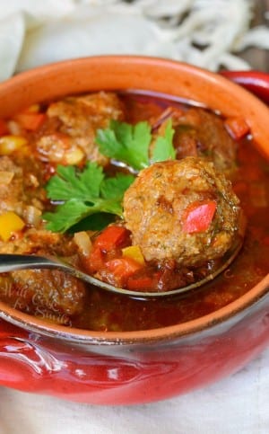 Mexican Meatball Soup - Will Cook For Smiles