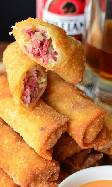 Reuben Egg Rolls - Will Cook For Smiles