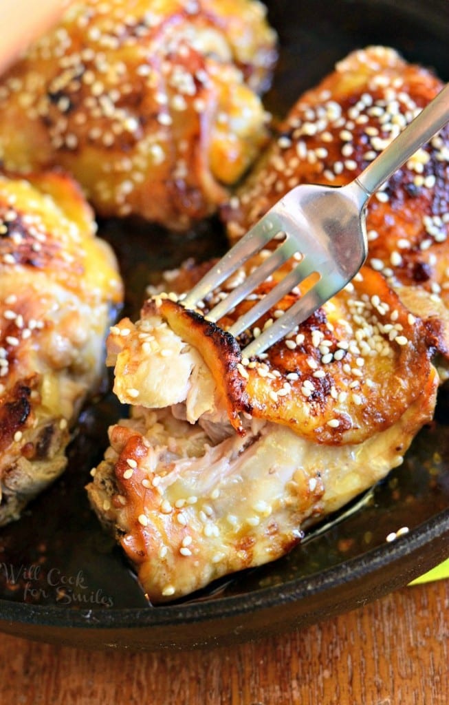 Sesame Baked Chicken Thighs Will Cook For Smiles