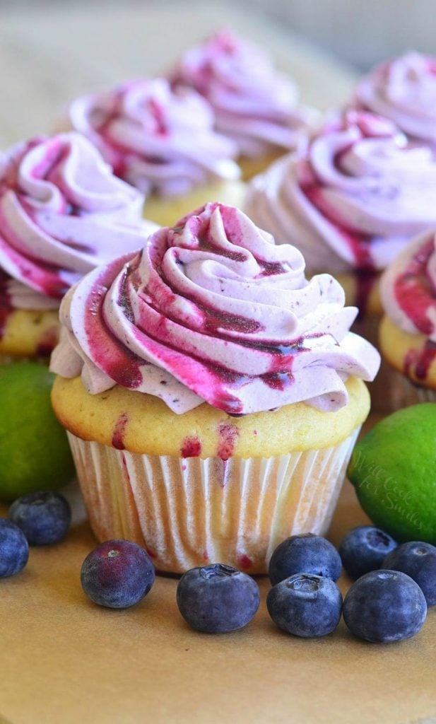 Blueberry Key Lime Cupcakes - Will Cook For Smiles