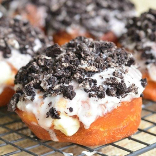 Oreo Cheesecake Doughnuts - Will Cook For Smiles