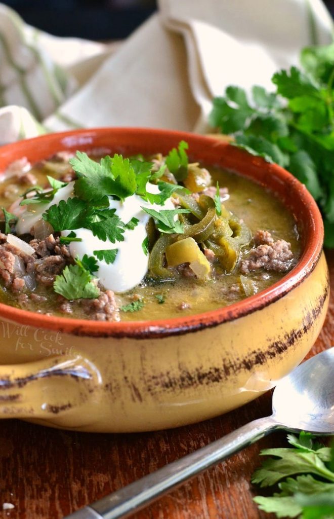 Beef and Poblano Enchilada Soup - Will Cook For Smiles