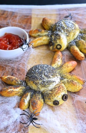 Pretzel Spiders (Halloween Food Ideas) - Will Cook For Smiles