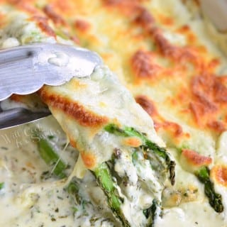 Creamy Italian Baked Asparagus - Will Cook For Smiles