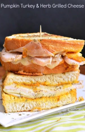 Pumpkin Turkey Grilled Cheese - Will Cook For Smiles