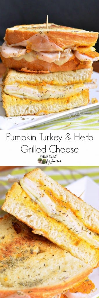 Pumpkin Turkey Grilled Cheese - Will Cook For Smiles