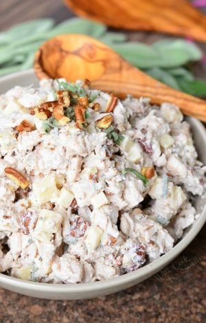 Pecan, Sage, and Gruyere Turkey Salad - Will Cook For Smiles
