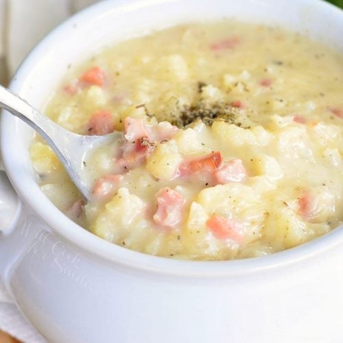 Creamy Ham and Cheese Cauliflower Soup - Easy and Comforting Soup
