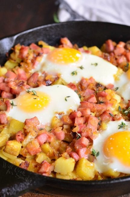 Honey Mustard Ham Egg and Potato Bake - Will Cook For Smiles