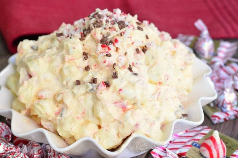 White Chocolate Peppermint Fluff Salad