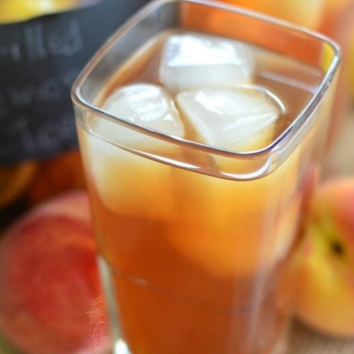 Grilled Lemon Peach Iced Tea - Will Cook For Smiles