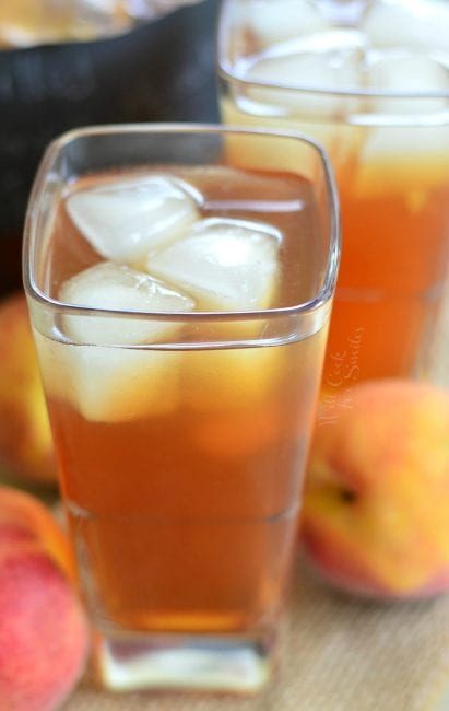 Grilled Lemon Peach Iced Tea - Will Cook For Smiles