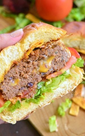 Stuffed Taco Burger - Will Cook For Smiles