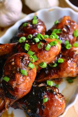 Sweet Garlic Grilled Chicken Drumsticks - Will Cook For Smiles