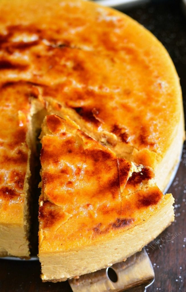 Creme Brulee Pumpkin Cheesecake - Will Cook For Smiles