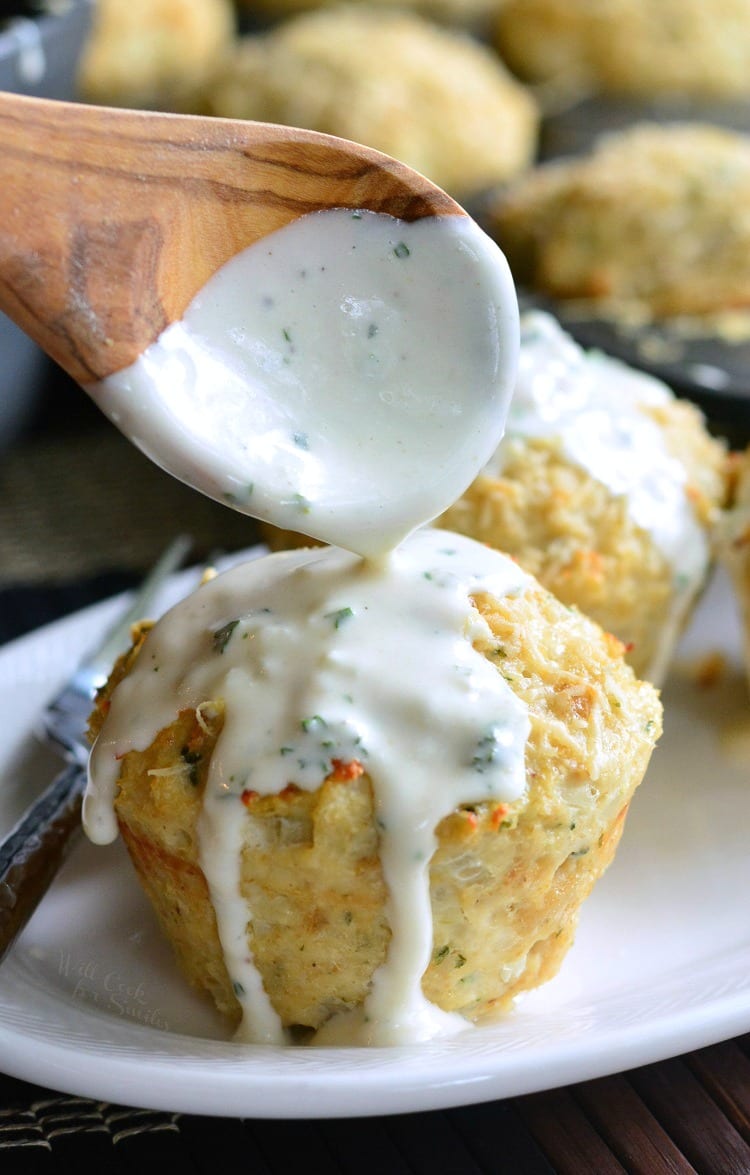 Garlic Parmesan Chicken Mini Meatloaf - Will Cook For Smiles