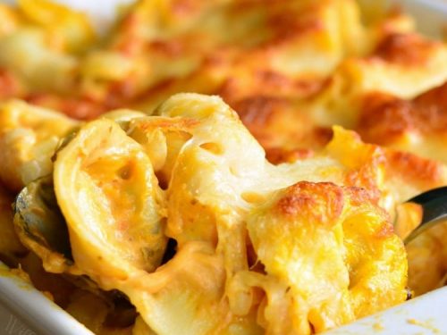 Spicy Three Cheese Pumpkin Tortellini Bake Will Cook For Smiles