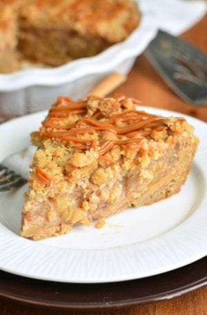 Caramel Apple Pie with Cookie Crust - Will Cook For Smiles